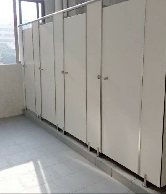 Aluminium 17 pvc board cubicle toilet murah