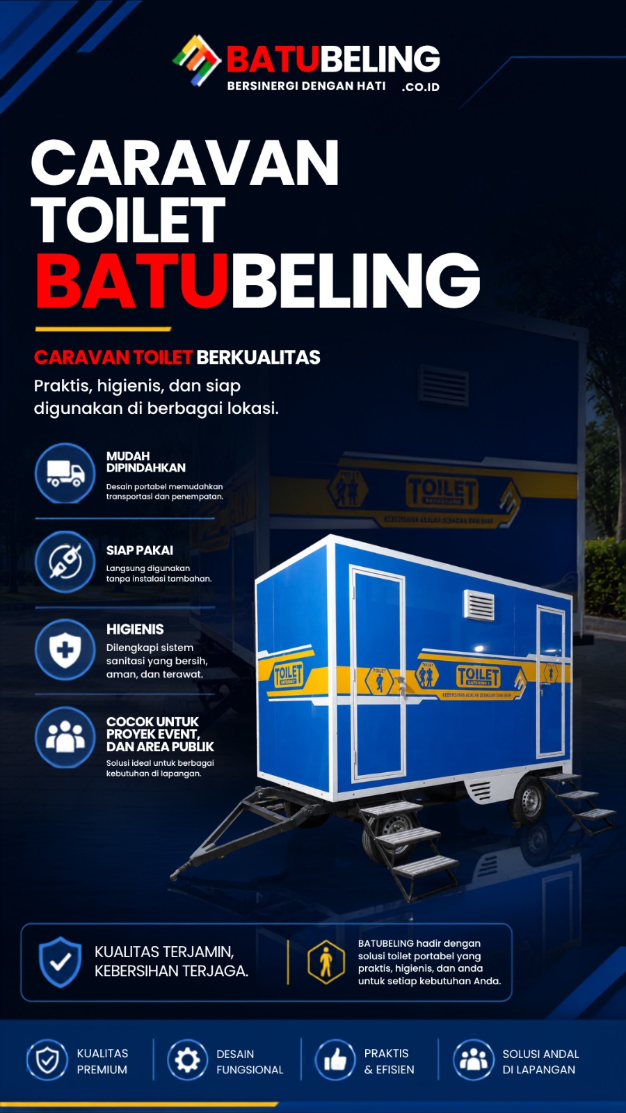 Caravan Toilet Batubeling caravan toilet batubeling tampak depan